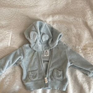 Light Blue Kids Hooded Jacket